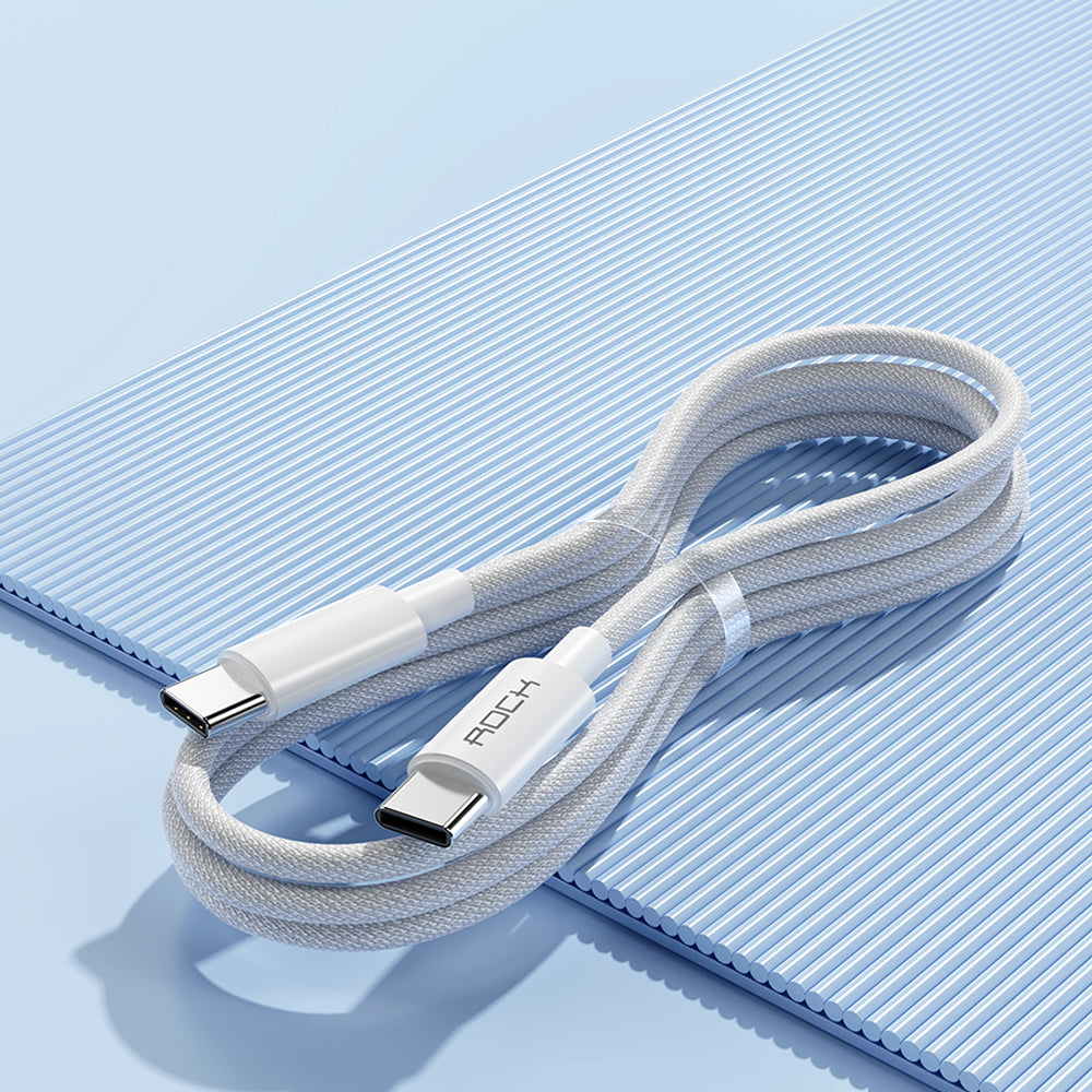 ROCK R6 Type-C to Type-C 100W PD Fast Charging Cable l Durable Nylon Braided
