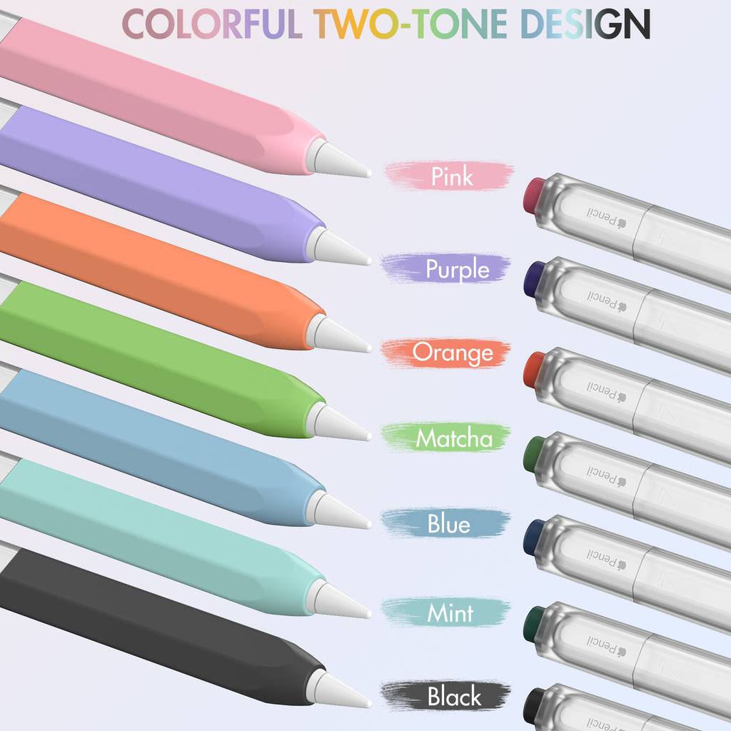 Two-Tone Translucent Silicone Sleeve for Apple Pencil Pro 2nd Generation