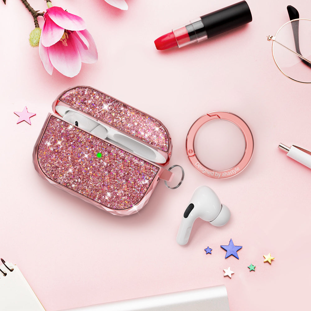 Twinkle Glitter Case for AirPods Pro – Cute Bling Diamond Sparkle Protective Hard Cover