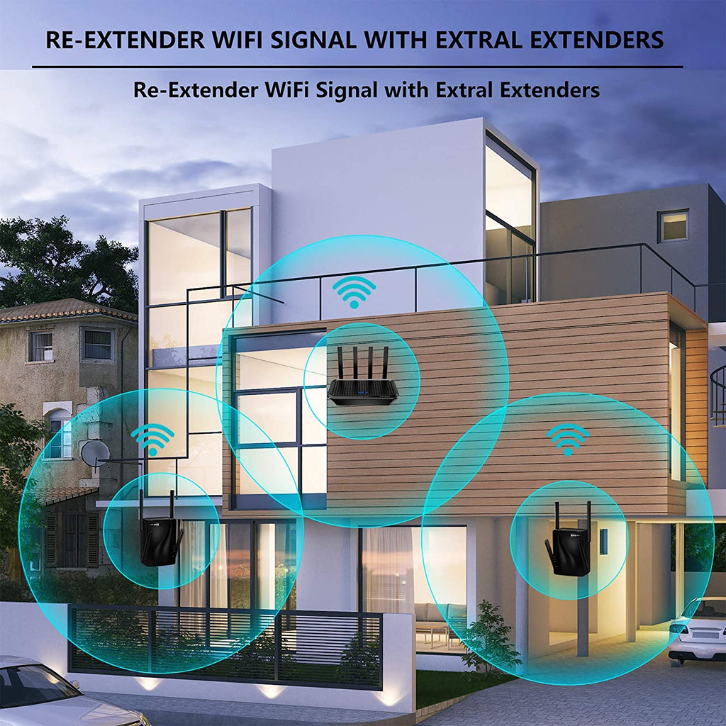 rock space AC2100 Dual-Band Wi-Fi Range Extender