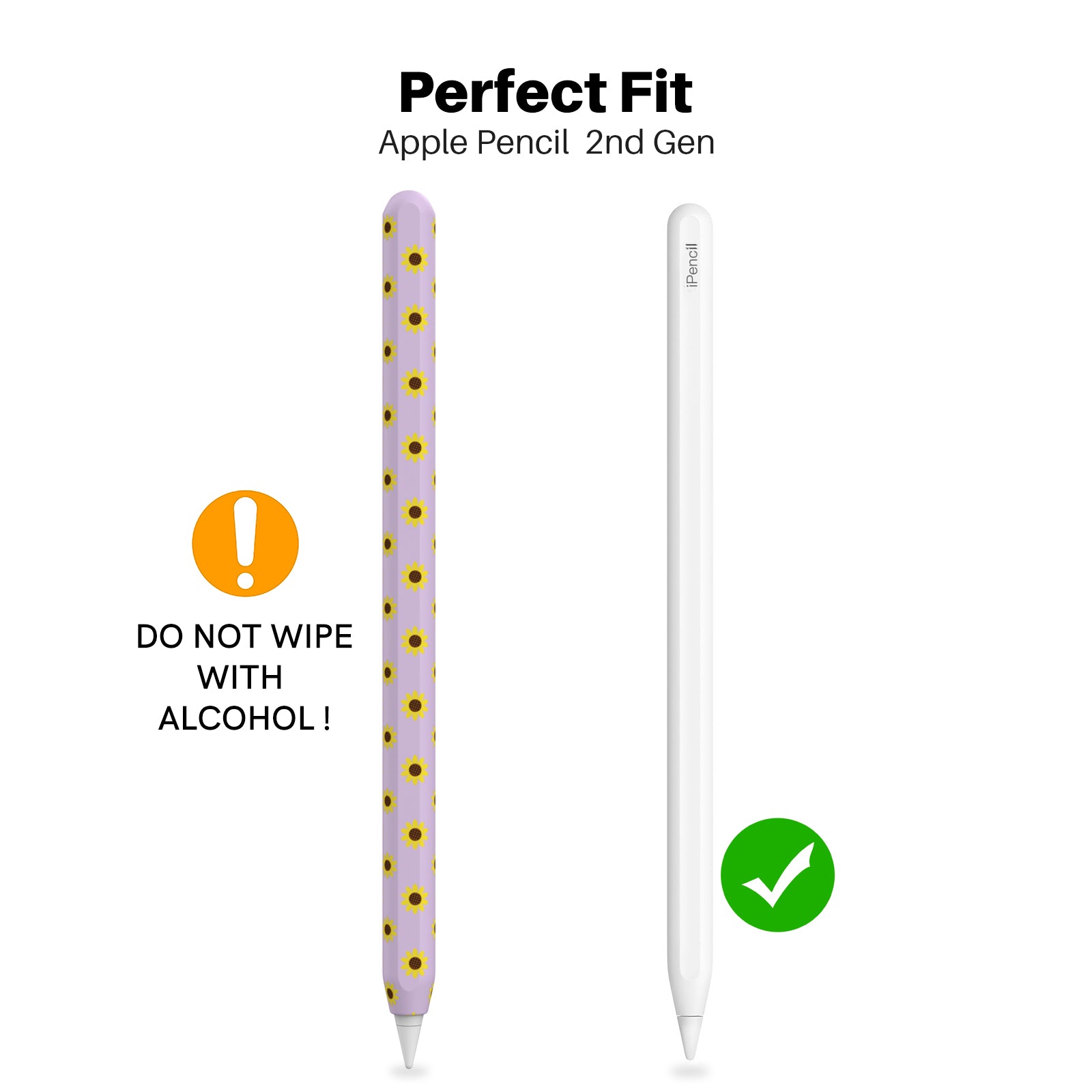 Sunflower Pattern Silicone Sleeve for Apple Pencil Pro 2nd Generation