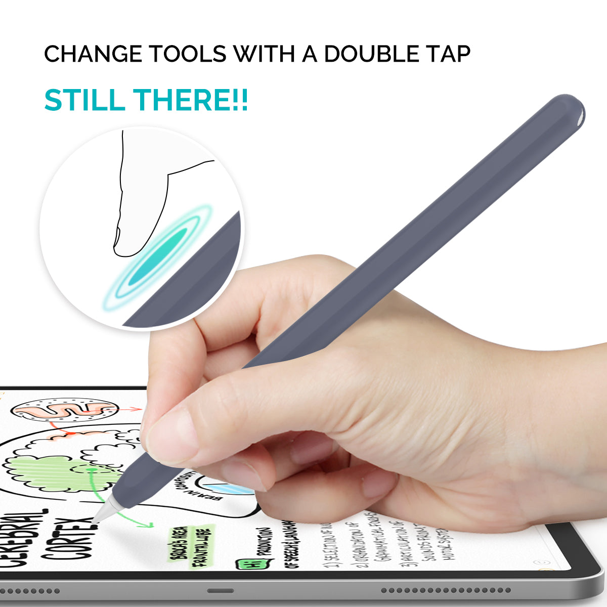 Ultra-Thin Silicone Sleeve for Apple Pencil Pro 2nd Generation