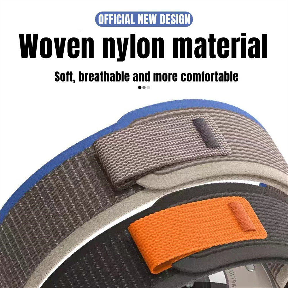 Soft Nylon Trail Loop Strap for Apple Watch l Lightweight Breathable Sport Band