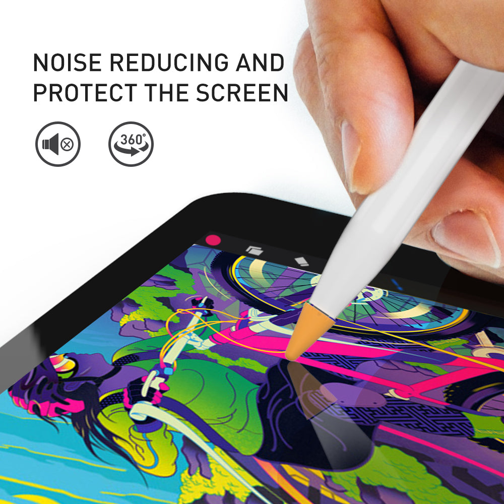 Silicone Nib Covers for Apple Pencil (8 Pack) - Noise Reducing