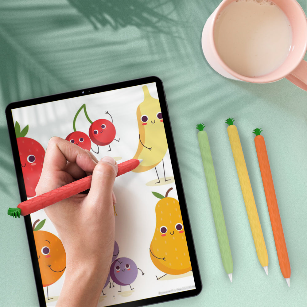 Cute Pineapple Silicone Sleeve for Apple Pencil Pro 2nd Generation
