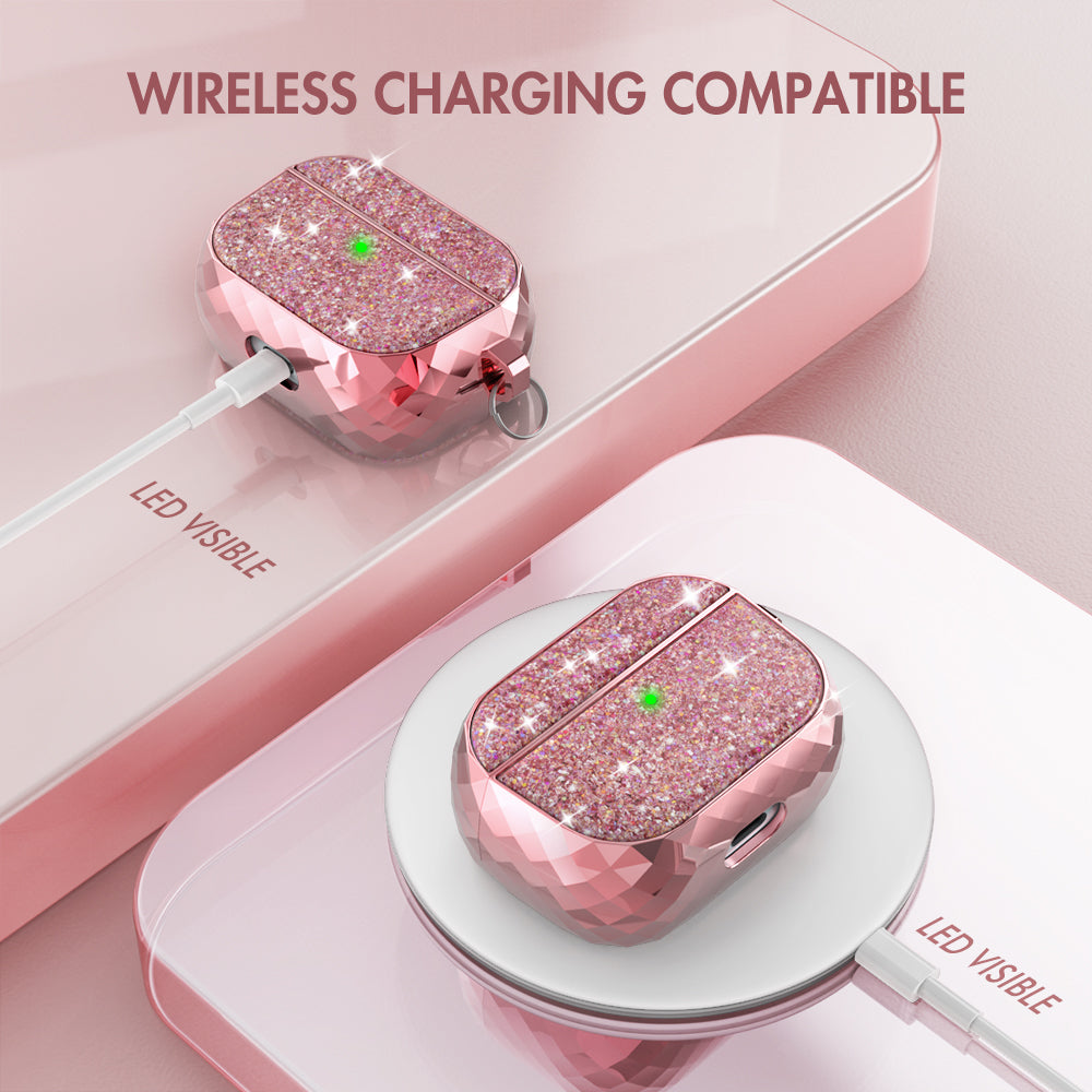 Twinkle Glitter Case for AirPods Pro – Cute Bling Diamond Sparkle Protective Hard Cover