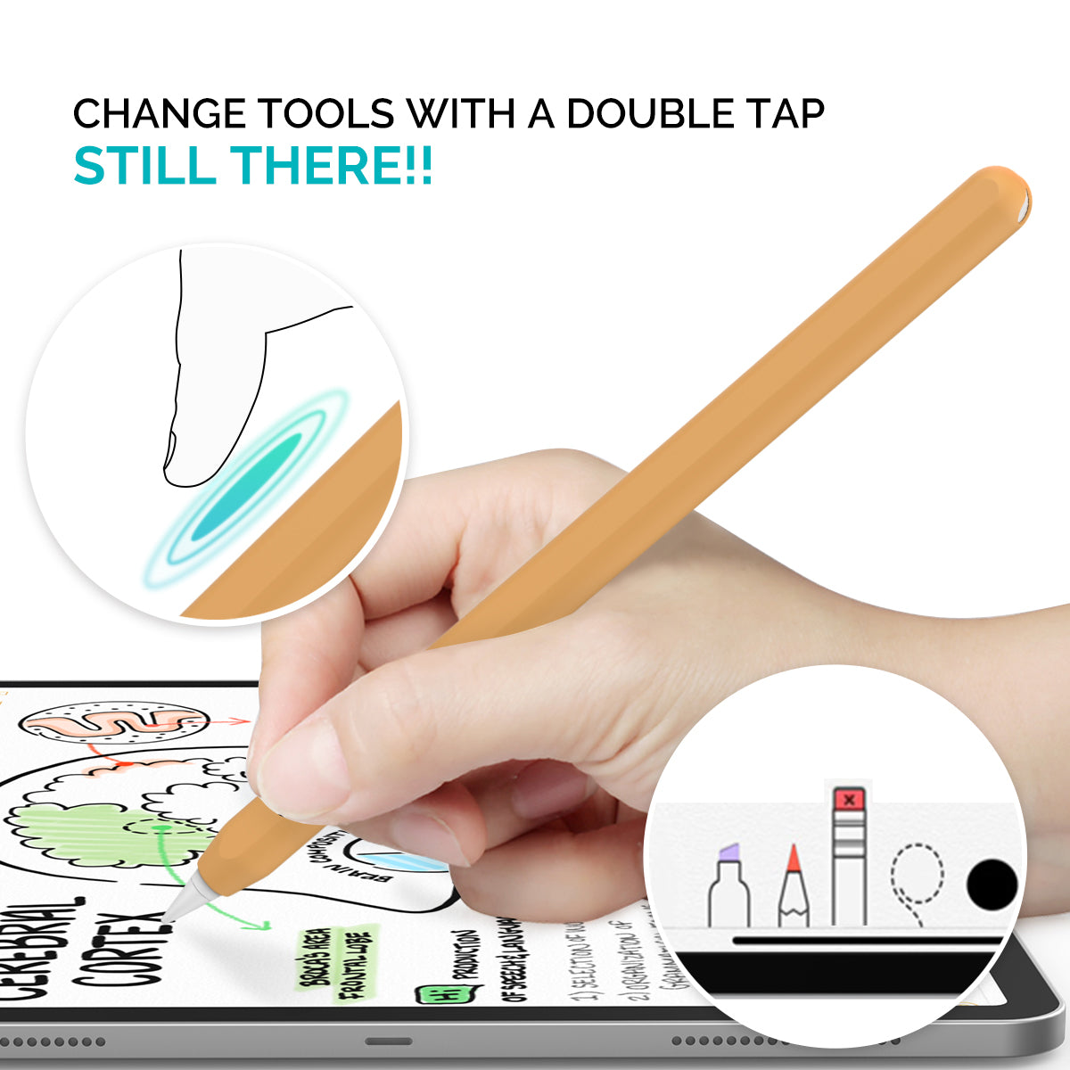 Ultra-Thin Silicone Case for Apple Pencil Pro 2nd Generation (2-Pack)