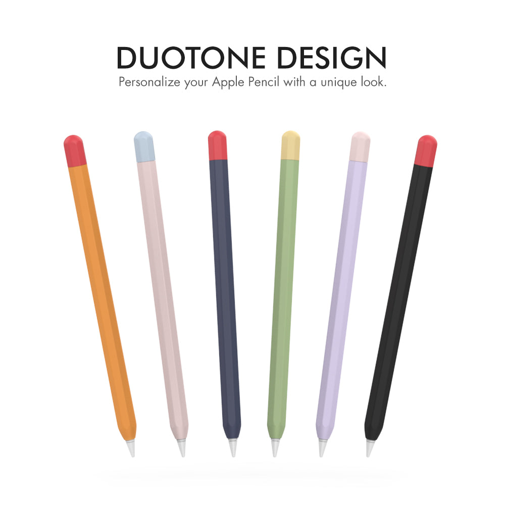 Duotone Silicone Sleeve for Apple Pencil 1st Generation – Soft Protective Case Cover