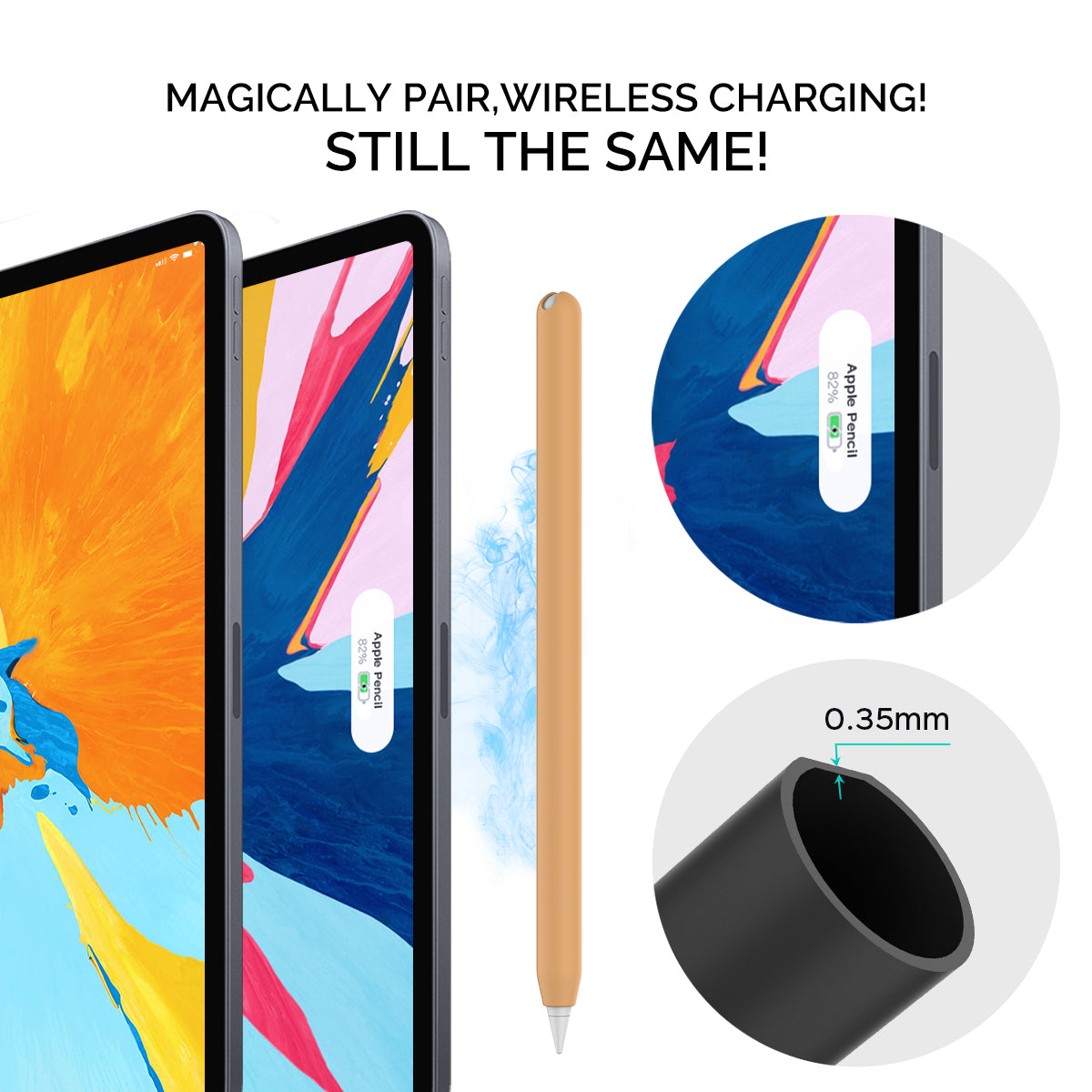 Ultra-Thin Silicone Case for Apple Pencil Pro 2nd Generation (2-Pack)