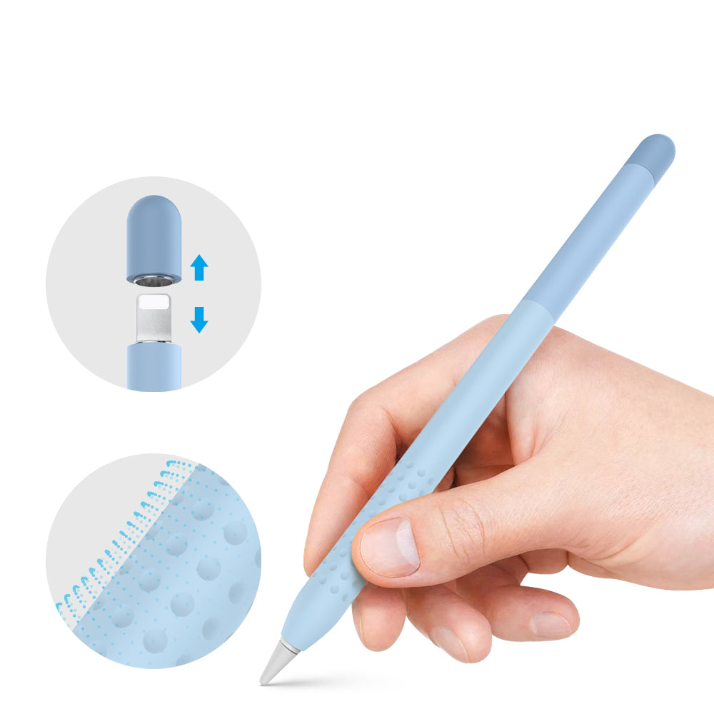 Gradient Duo-Tone Silicone Sleeve for Apple Pencil 1st Generation – Soft Anti-Slip Grip Protective Case