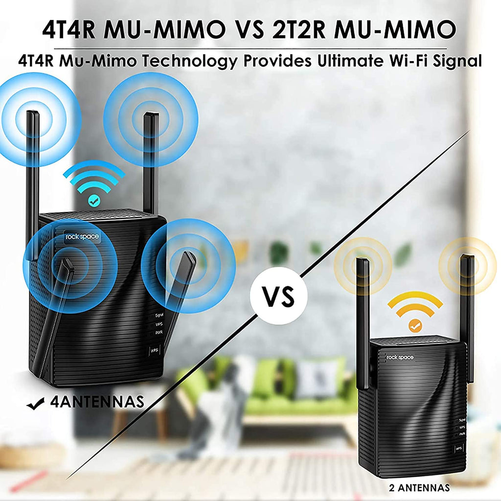 rock space AC2100 Dual-Band Wi-Fi Range Extender