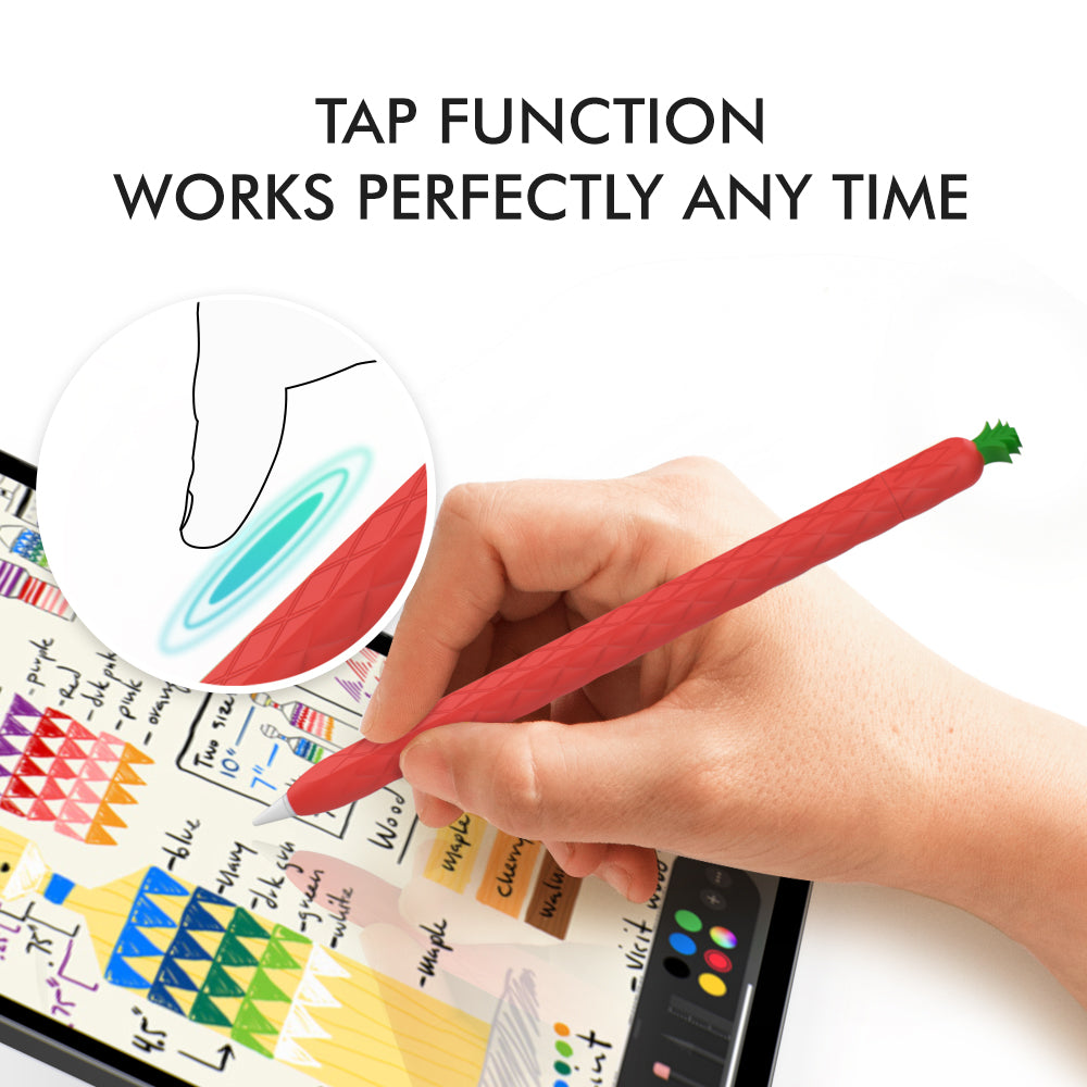 Cute Pineapple Silicone Sleeve for Apple Pencil Pro 2nd Generation