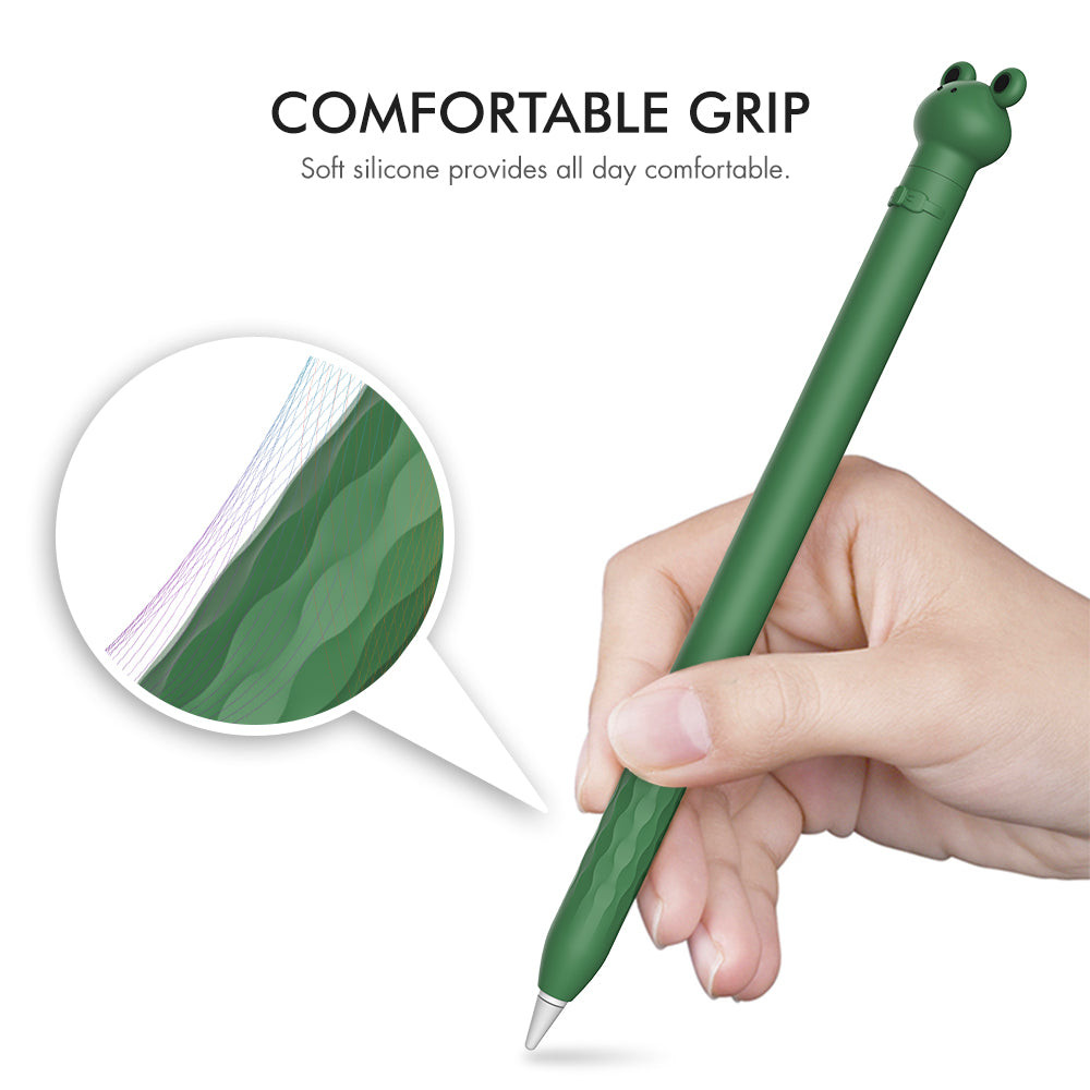 Cute Cartoon Silicone Sleeve for Apple Pencil 1st Gen - Soft Ergonomic Grip Cover