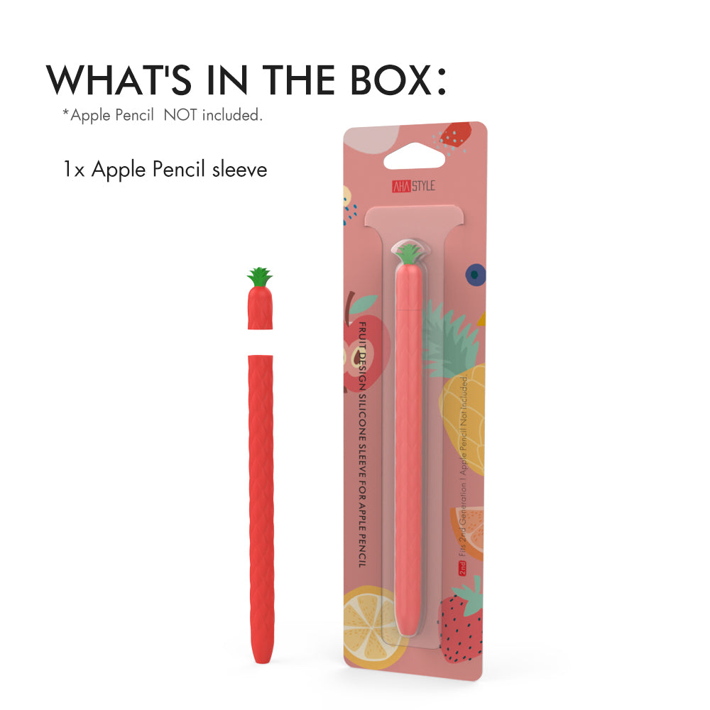 Cute Pineapple Silicone Sleeve for Apple Pencil Pro 2nd Generation