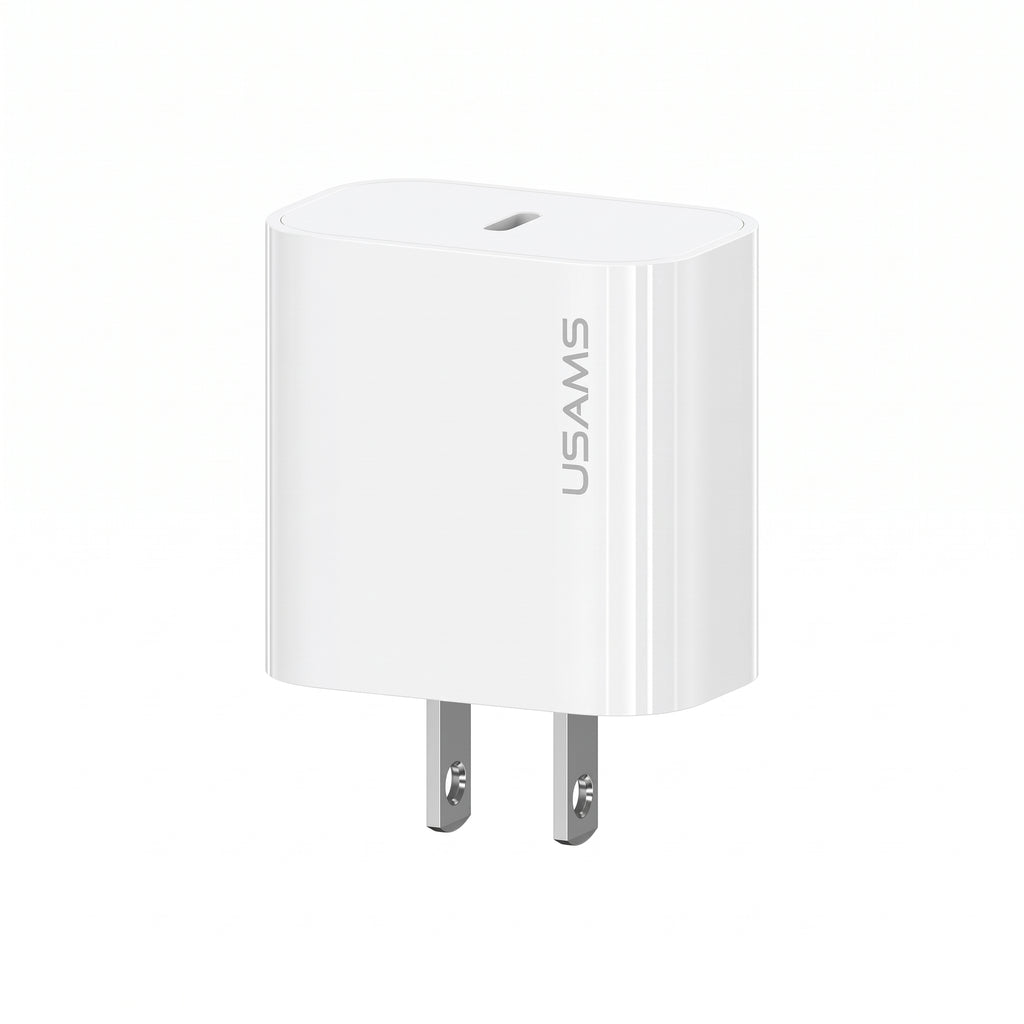 USAMS CC228 T65 20W PD Fast USB-C Wall Charger (US Plug)