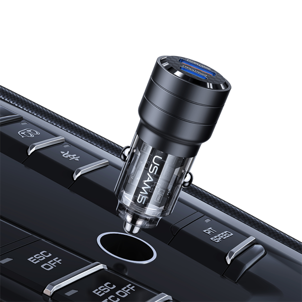 USAMS C36 Transparent 95W Car Charger