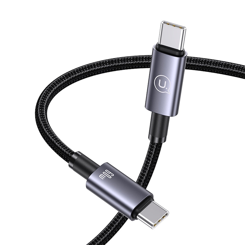 USAMS SJ661 Sufeng Series 60W Type-C to Type-C Braided Fast Charging Cable (1.2m)
