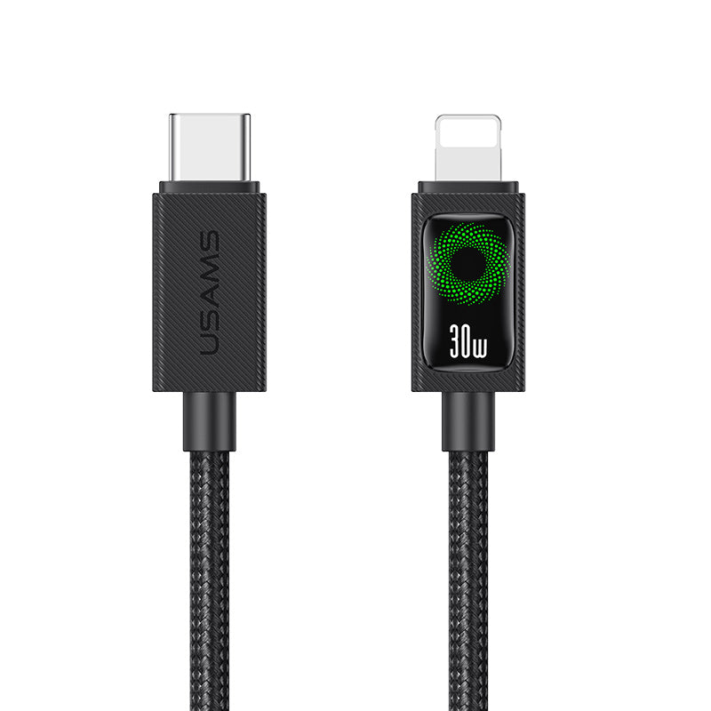 USAMS SJ774 U92 30W Type-C to Lightning Fast Charging Braided Cable (1.2m)