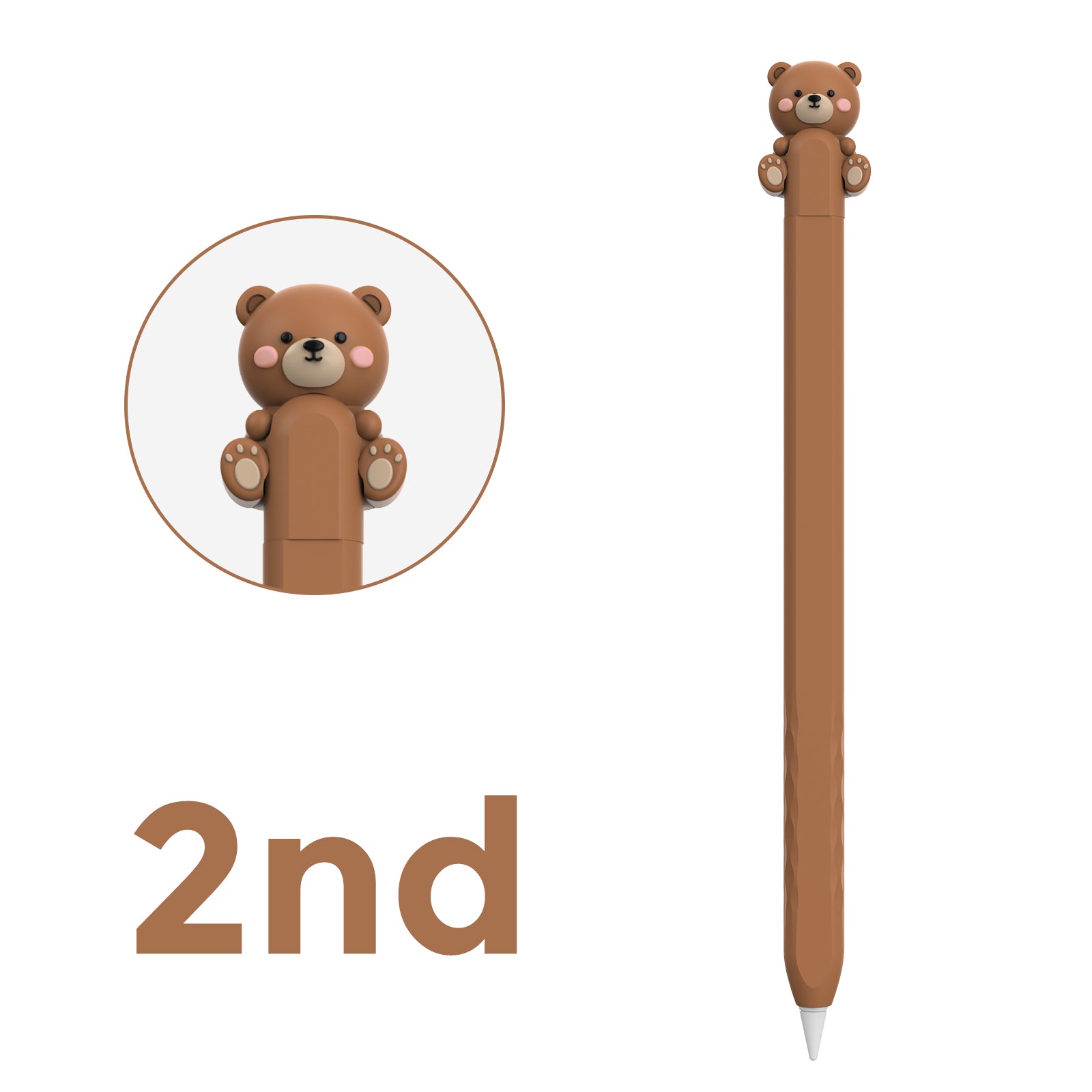 Cute Cartoon Kitten Silicone Case for Apple Pencil Pro 2nd Generation