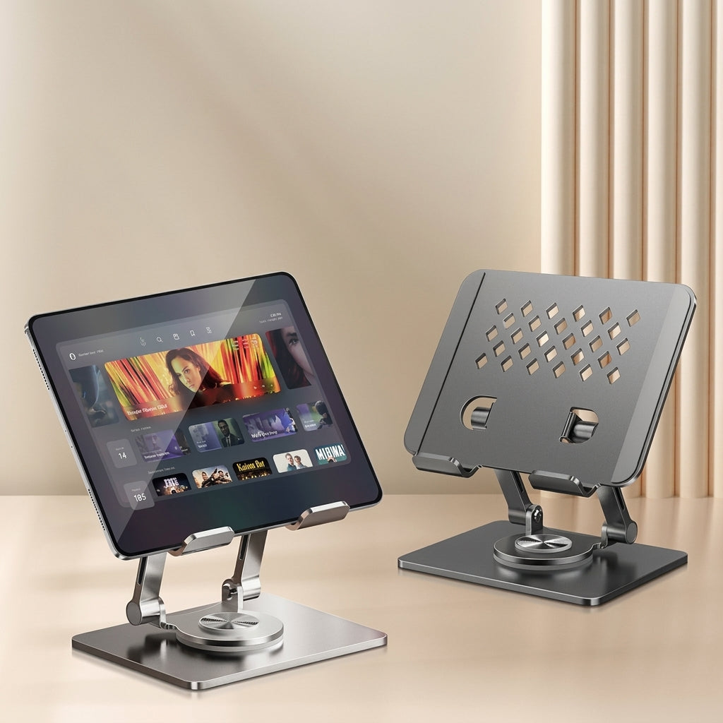 COTECi 360° Pad/Phone Rotating and Foldable Aluminum Stand