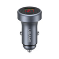 USAMS CC327 45W Dual Port Aluminum Car Charger with Digital Display