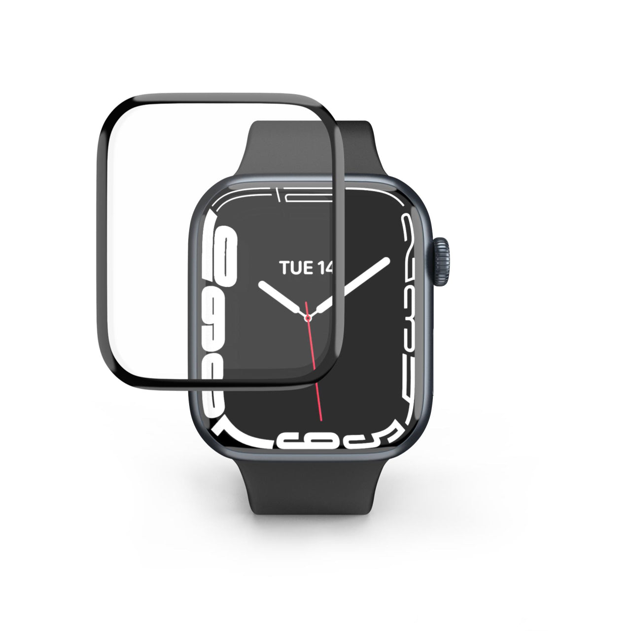 Full Coverage 3D Curved 9H Tempered Glass Screen Protector for Apple Watch