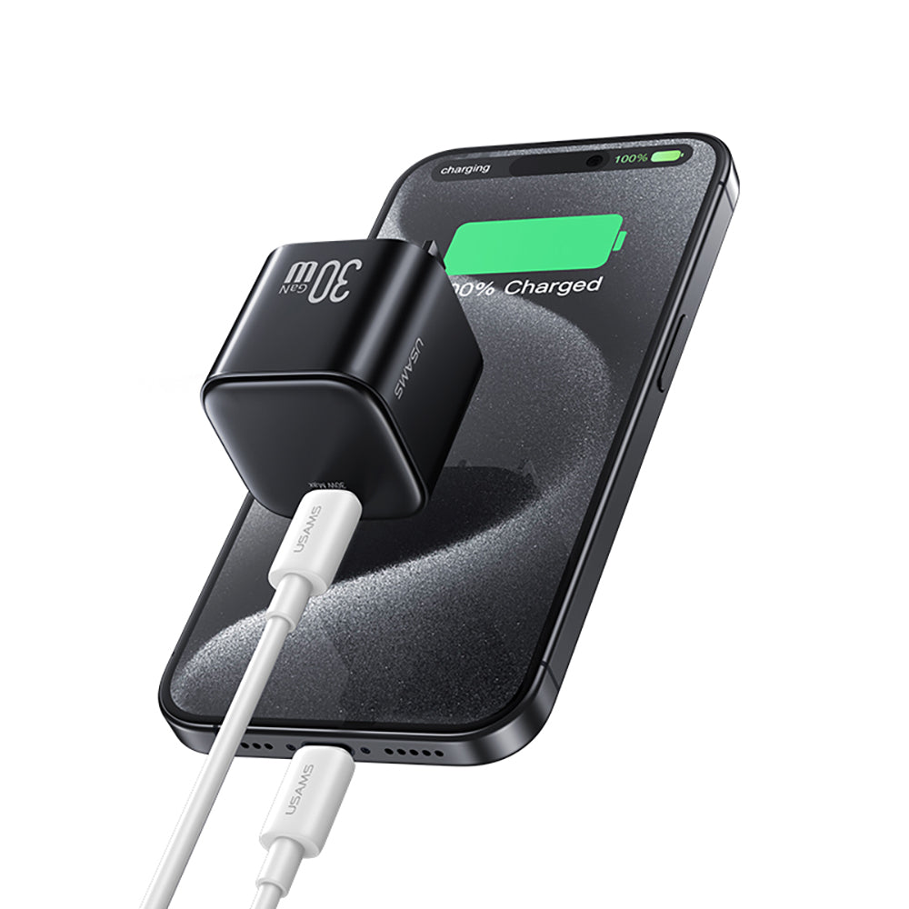 USAMS CC269 30W GaN Mini Fast Charger Type-C Port Power Adapter