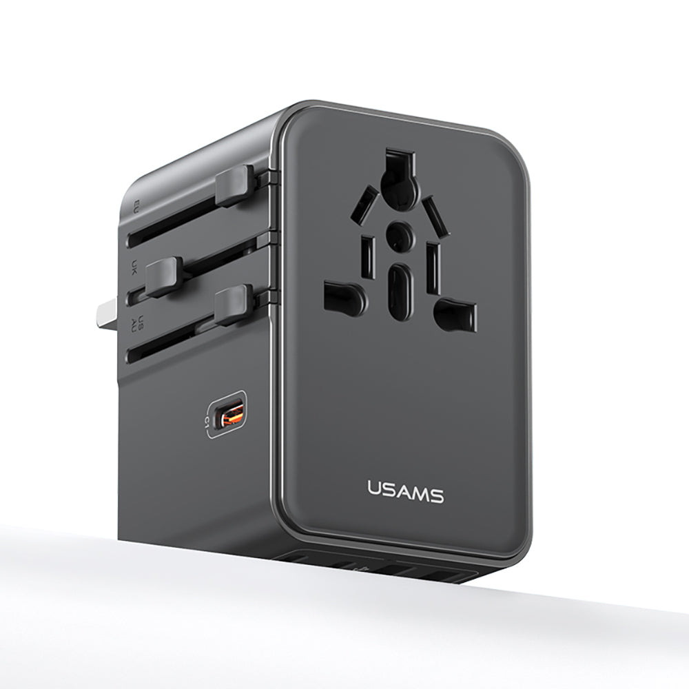 USAMS CC310 T68 70W Universal Travel Adapter (3x USB-C + 2x USB-A)