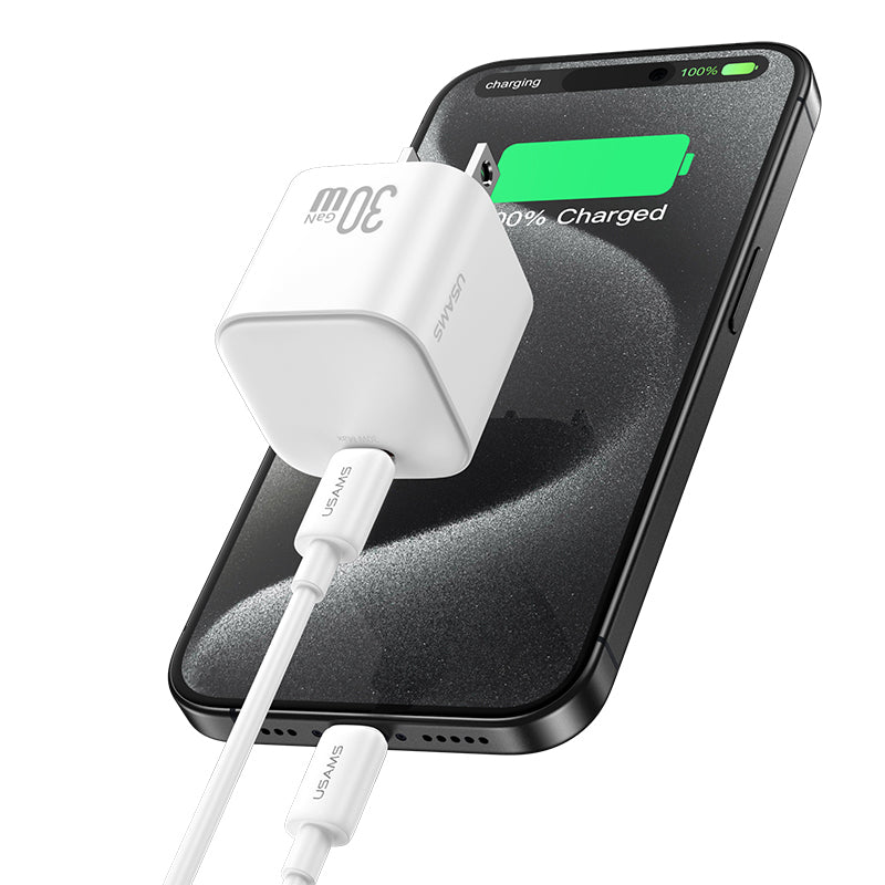 USAMS JO05 JO Series 30W Fast Charging Kit (Wall Charger + USB-C Cable)