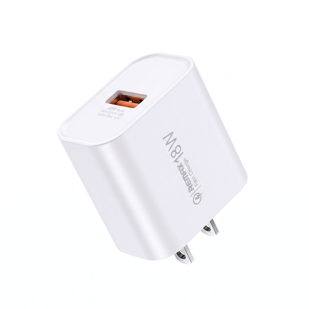 REMAX Kiddy 18W 1U Fast USB Wall Charger (US Plug)