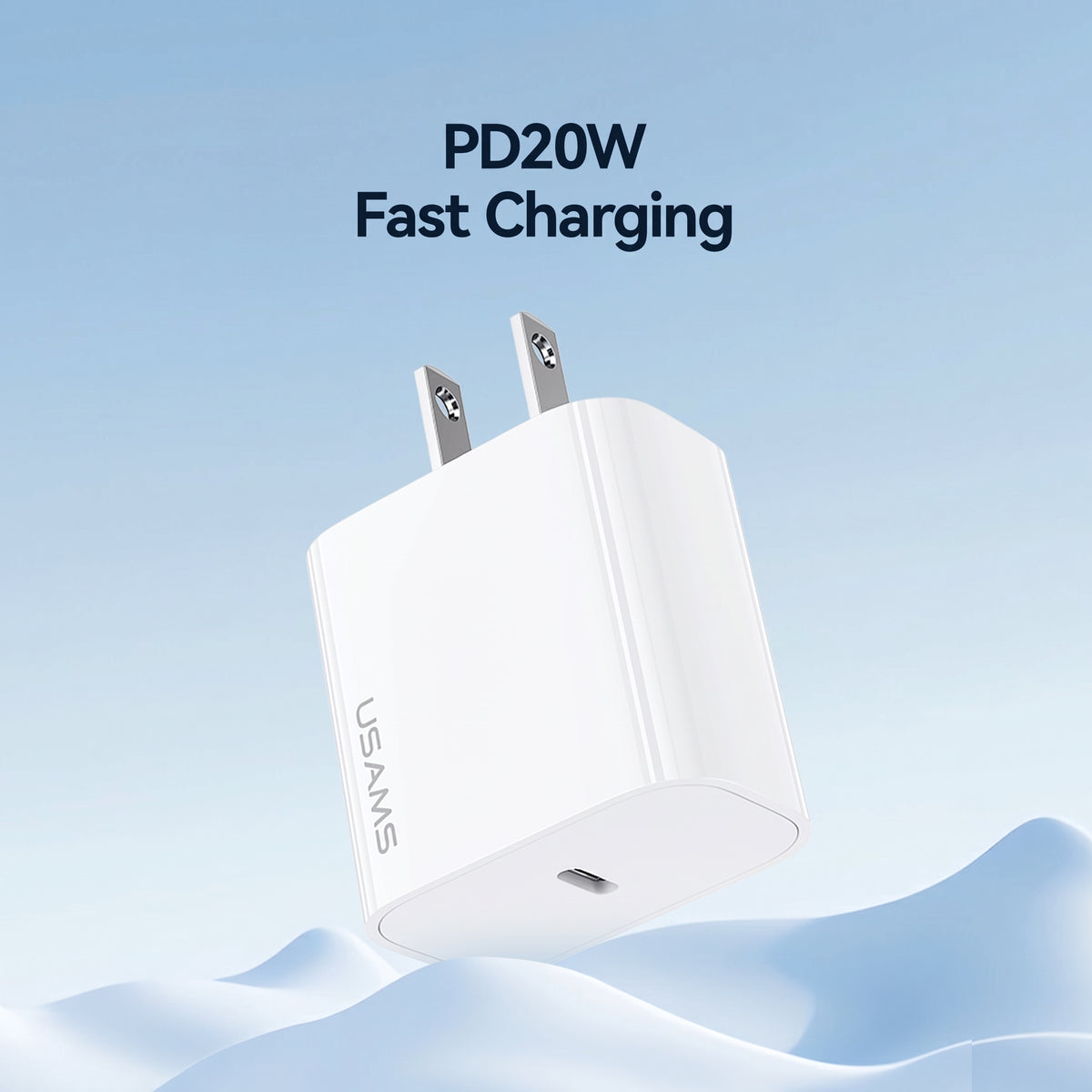 USAMS CC228 T65 20W PD Fast USB-C Wall Charger (US Plug)