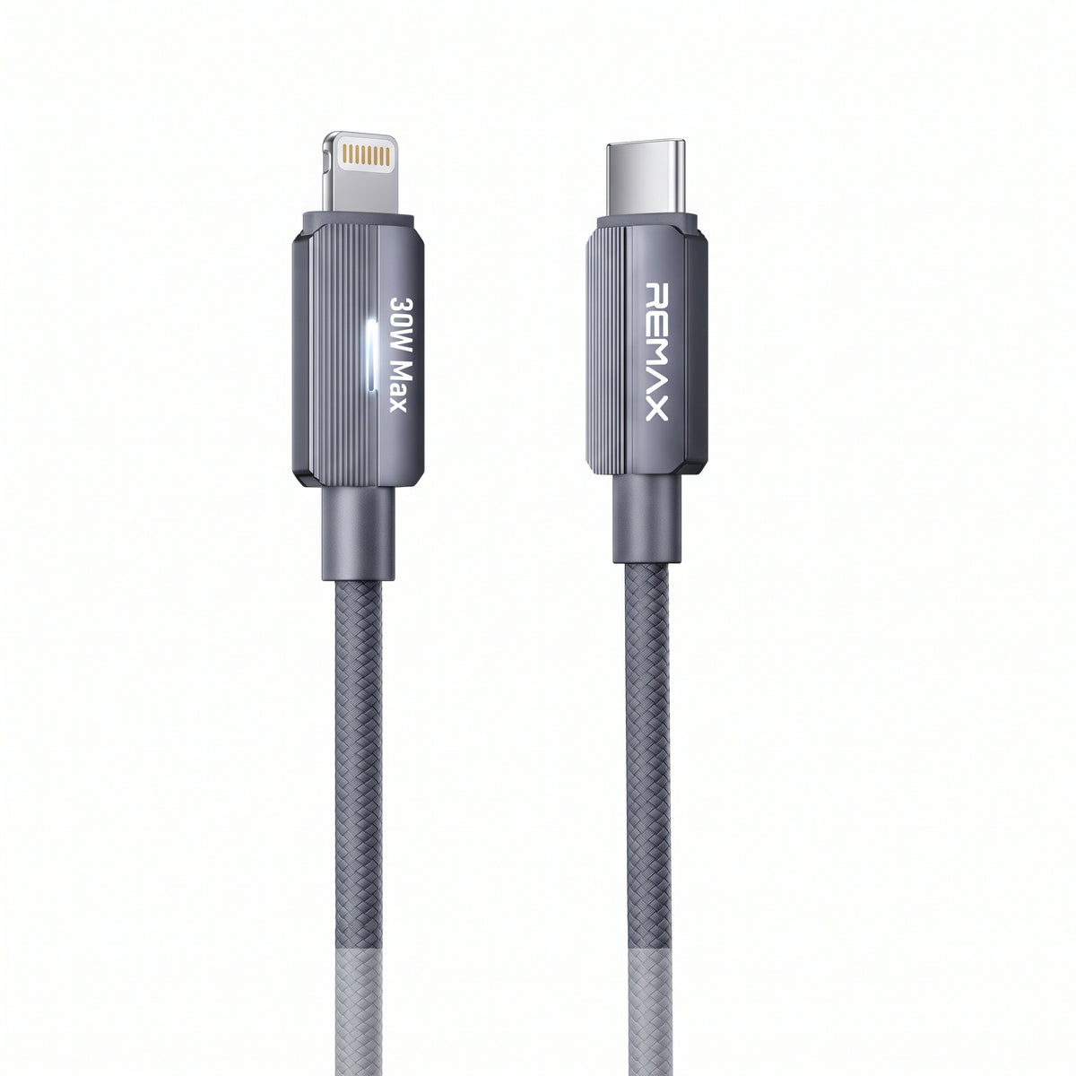 REMAX CB58 30W Type-C to Lightning Smart Light-Off Braided Fast Charging Cable (1.2m)