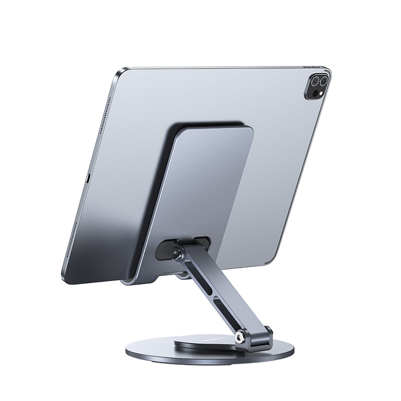 USAMS Aluminum Alloy 360° Rotating Foldable Desktop Stand for Phones/Tablets