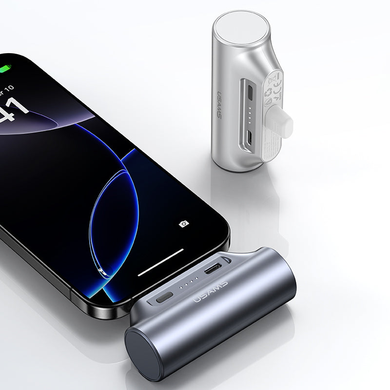 USAMS PB79 Mini Tail Plug Portable Power Bank 3000mAh