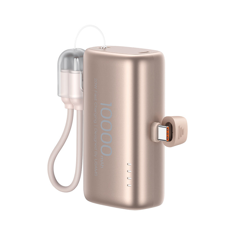 USAMS CD252 PB82 10000mAh 20W Tail Plug Capsule Power Bank with USB-C Connector