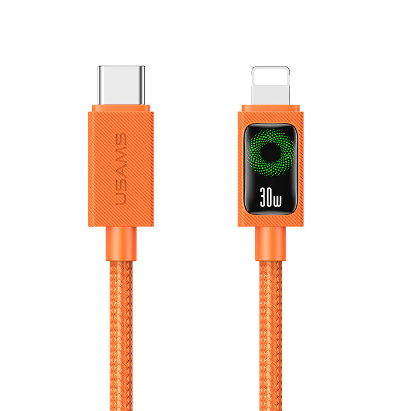 USAMS SJ774 U92 30W Type-C to Lightning Fast Charging Braided Cable (1.2m)