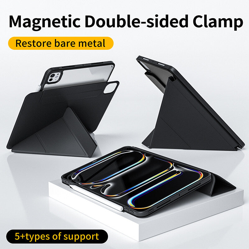 Luxury 360° Rotating Y-Fold Case with Detachable Cover