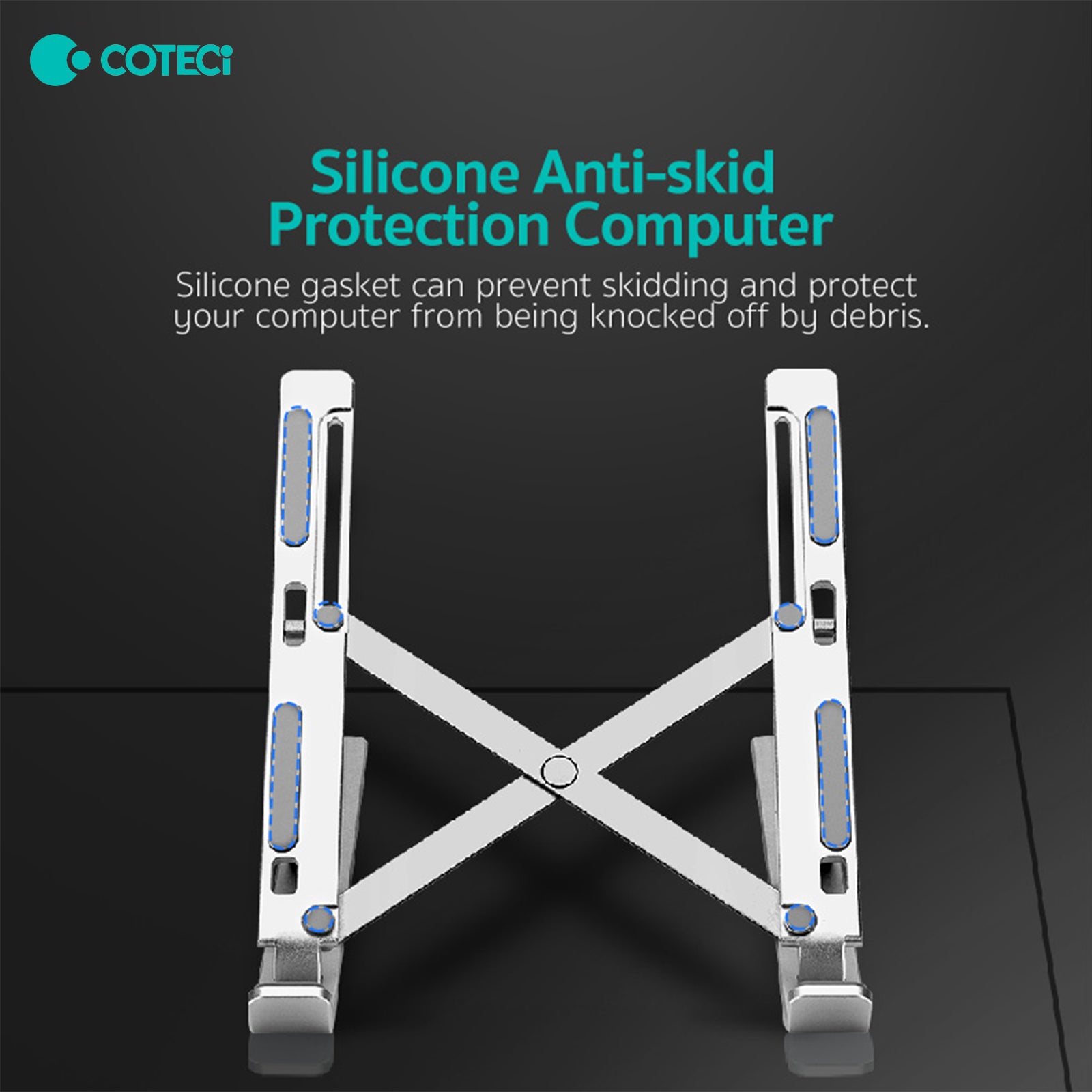 COTECi SD-58 Portable Aluminum Alloy Laptop Stand – Foldable