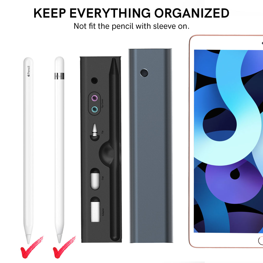 Aluminum Storage Case for Apple Pencil l Hard Shell Travel Carrying Box