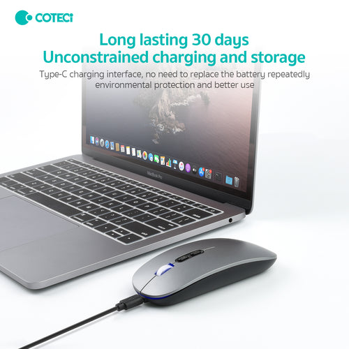 COTECi 84005 Classic Bluetooth Wireless Mouse – Rechargeable