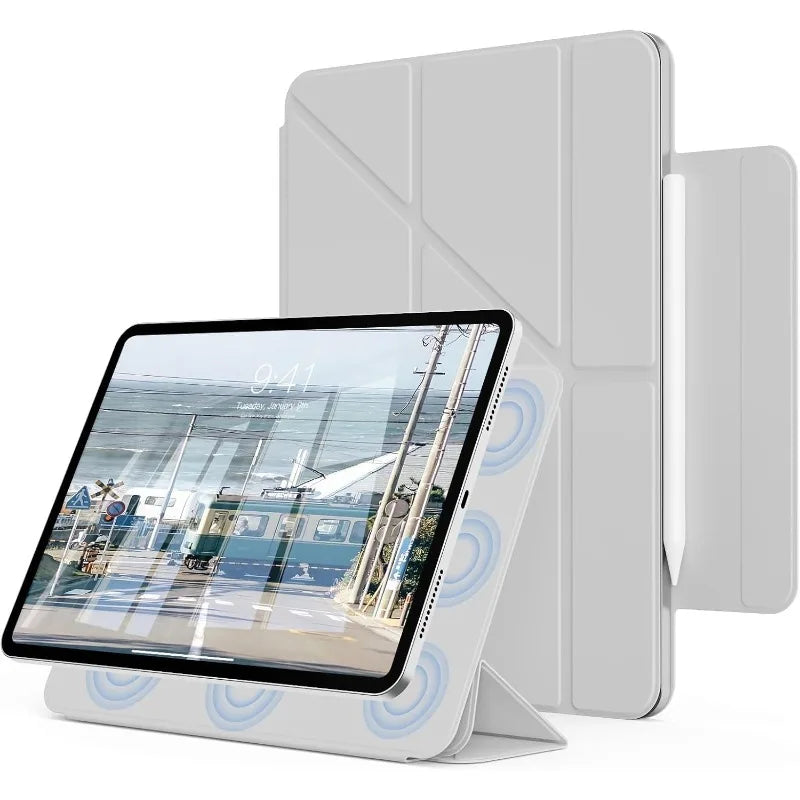 Magnetic Origami iPad Folio – Ultra-Slim with Secure Pencil Wrap
