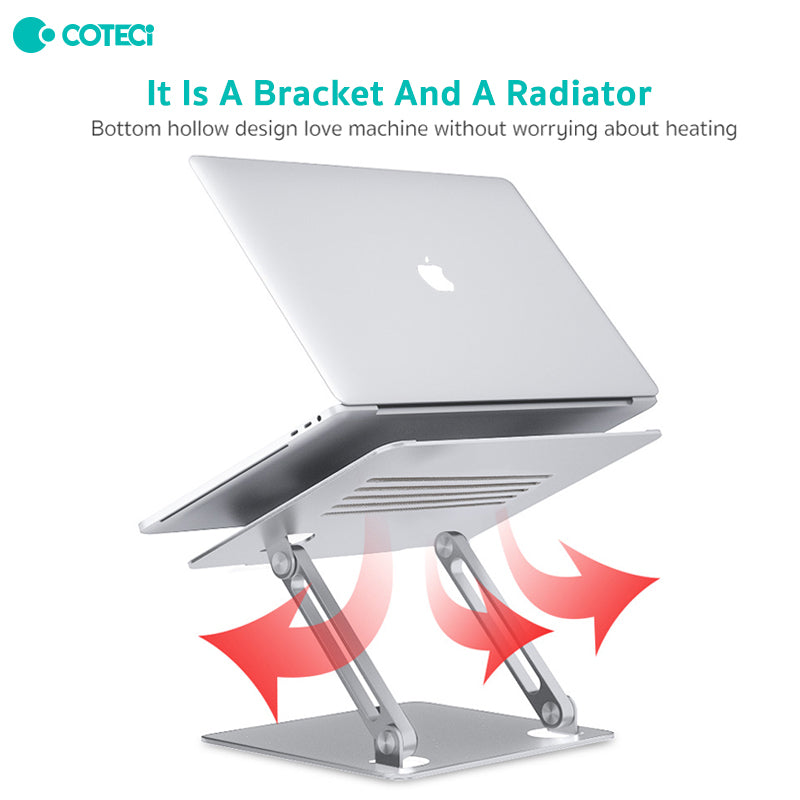 COTECi SD-51 Aluminum Laptop Stand | Ergonomic Folding Notebook Holder