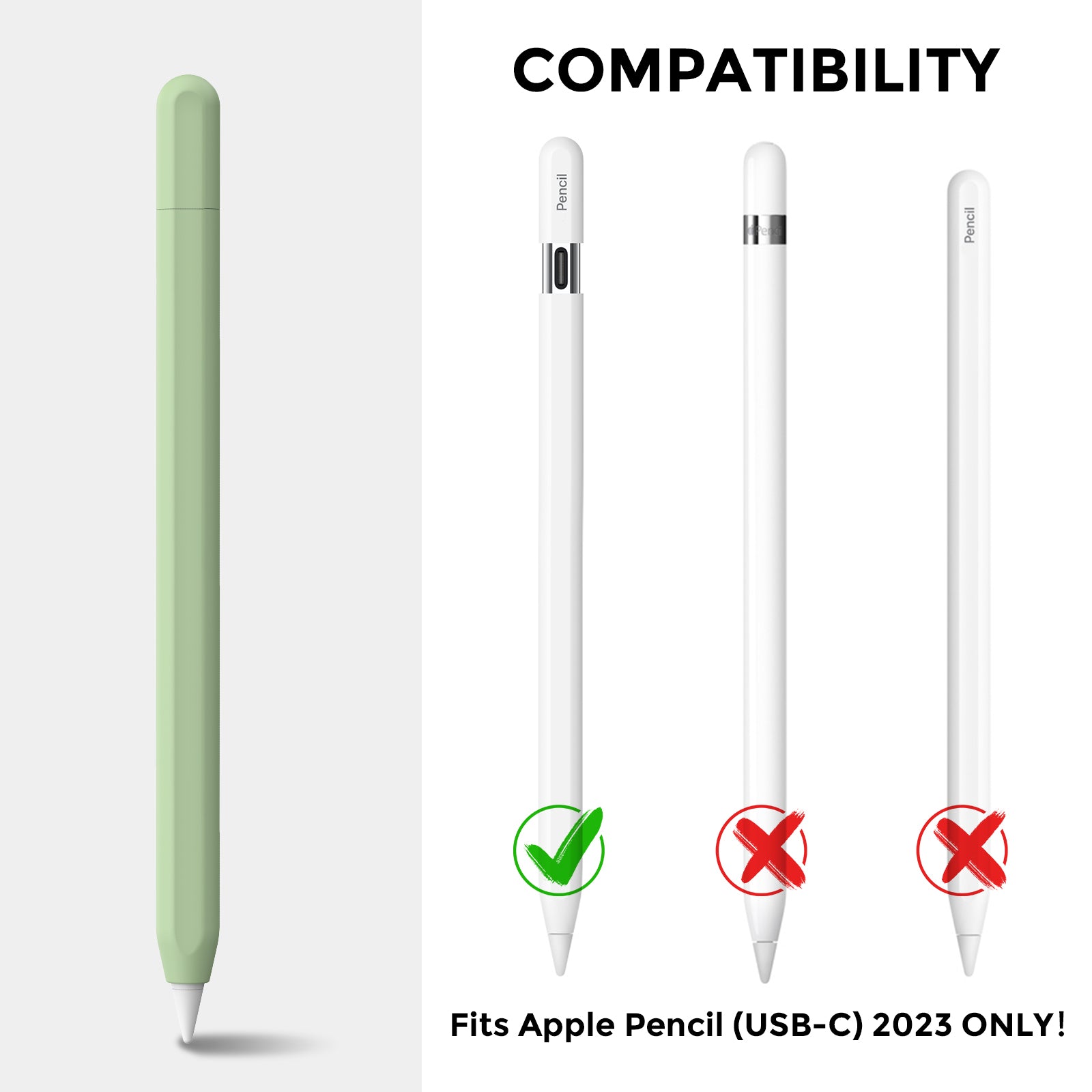 Ultra-Slim Soft Silicone Case for Apple Pencil (USB-C) – Magnetic Grip Sleeve