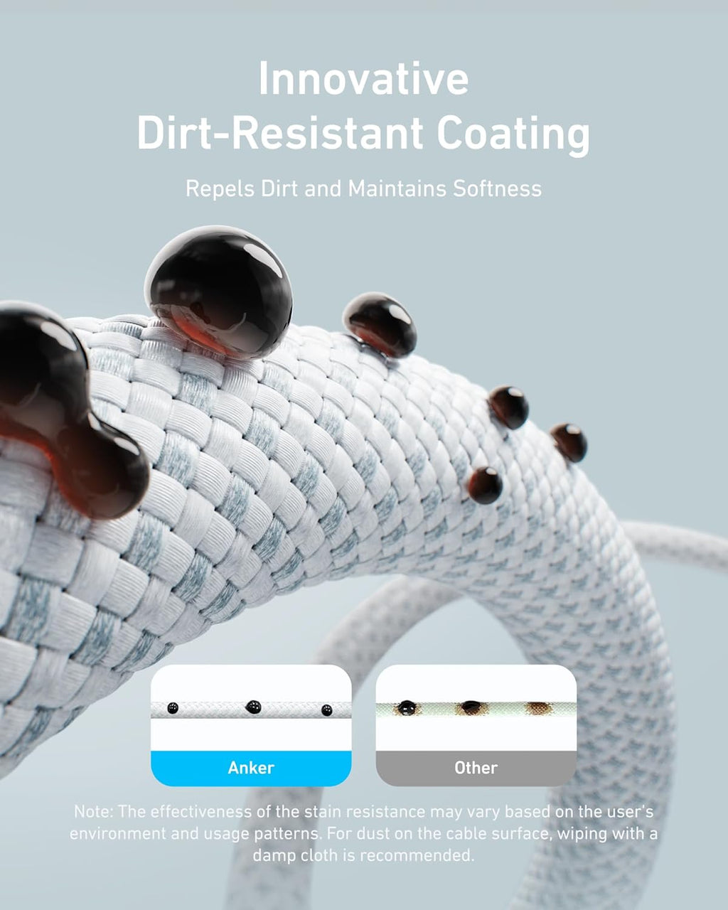 Anker Zolo USB-C to USB-C 240W Cable (A8060) Dirt-Resistant Braided Cord (1.5m)