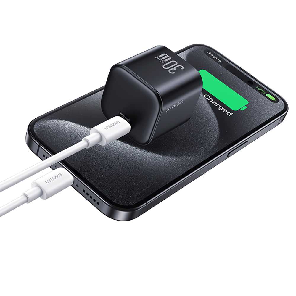 USAMS CC269 30W GaN Mini Fast Charger Type-C Port Power Adapter