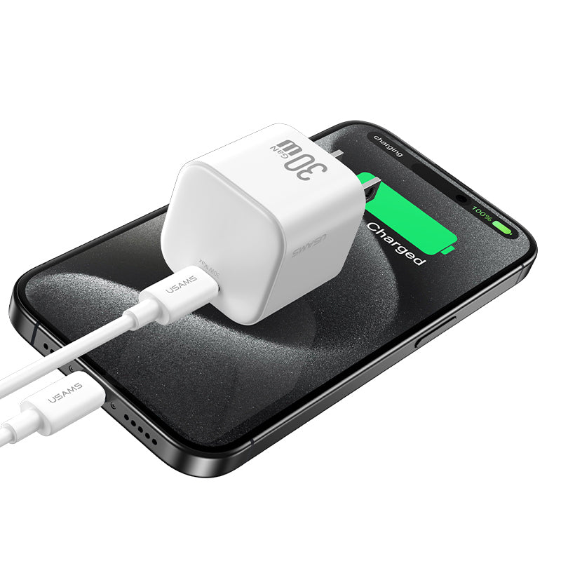 USAMS JO05 JO Series 30W Fast Charging Kit (Wall Charger + USB-C Cable)
