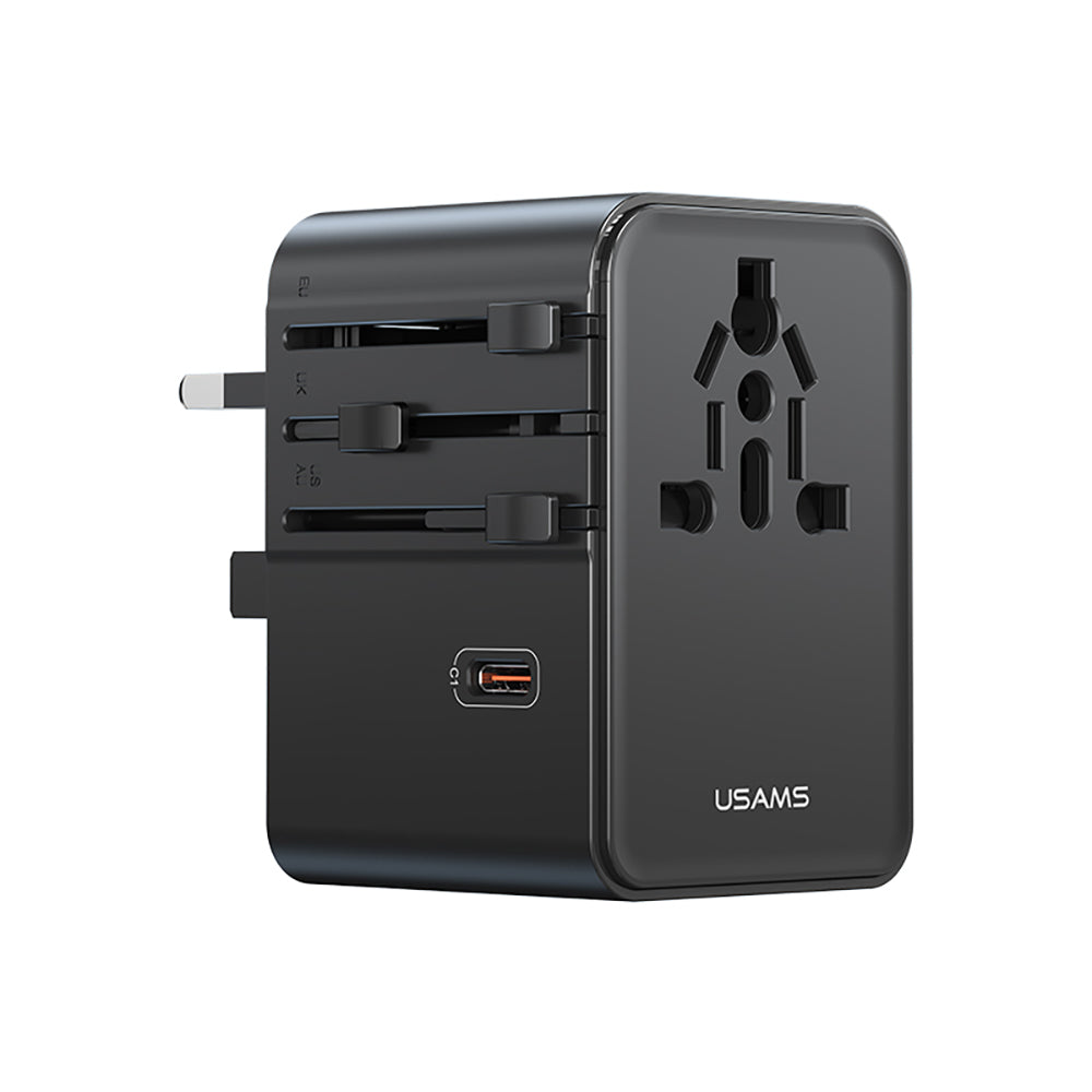 USAMS CC310 T68 70W Universal Travel Adapter (3x USB-C + 2x USB-A)