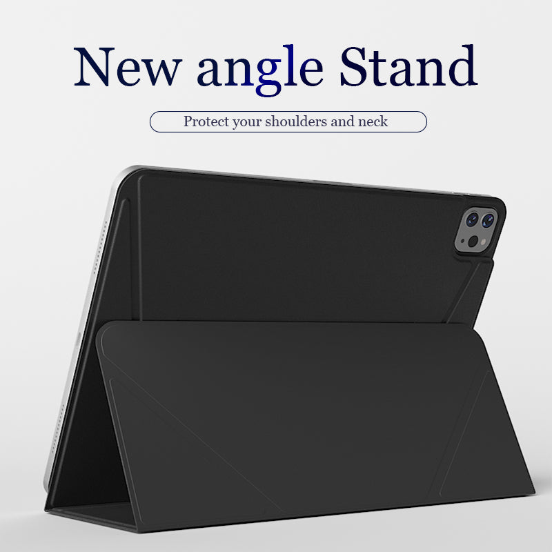 Premium Magnetic Origami Case for iPad – Detachable 2-in-1 Floating Stand and Folio Cover