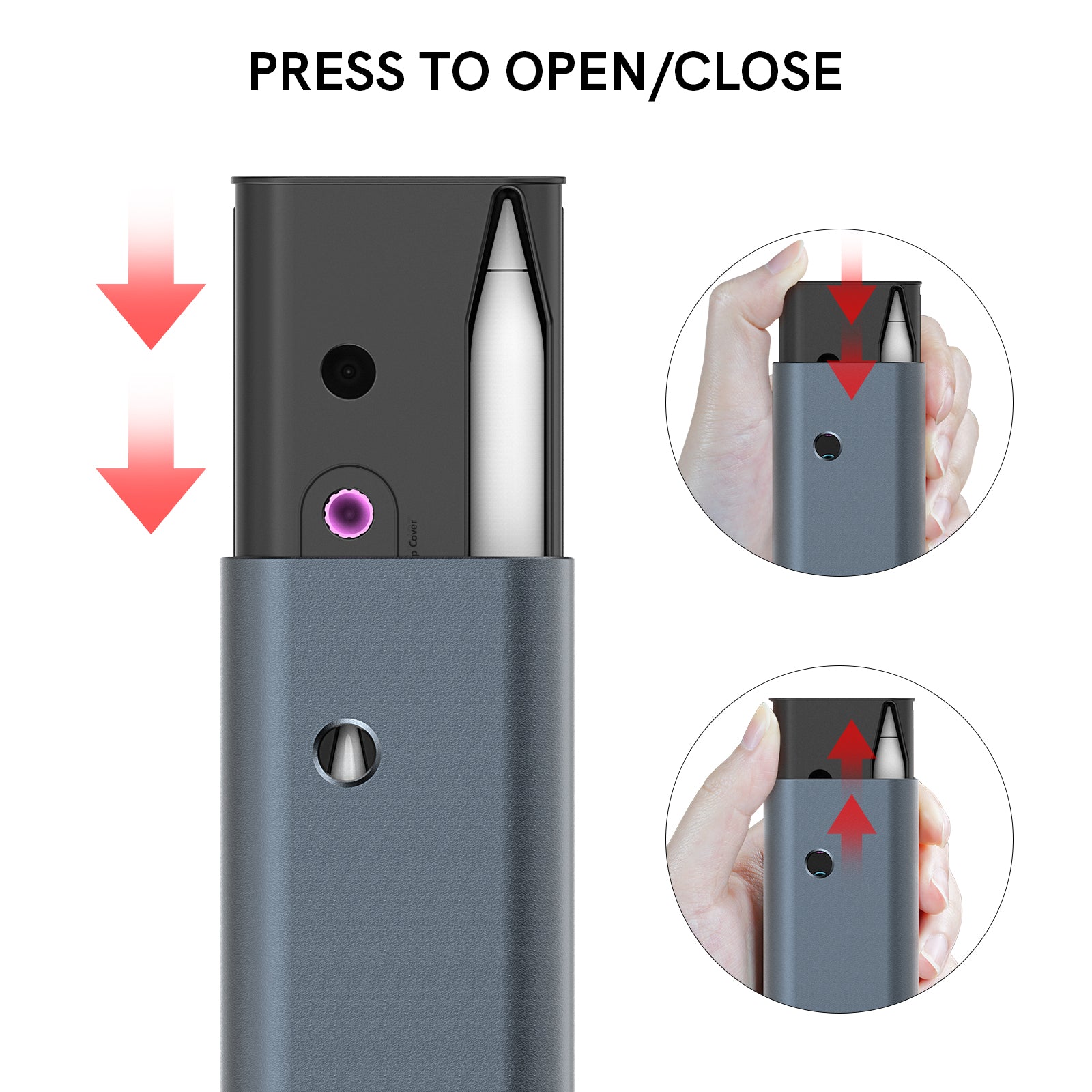 Aluminum Storage Case for Apple Pencil l Hard Shell Travel Carrying Box