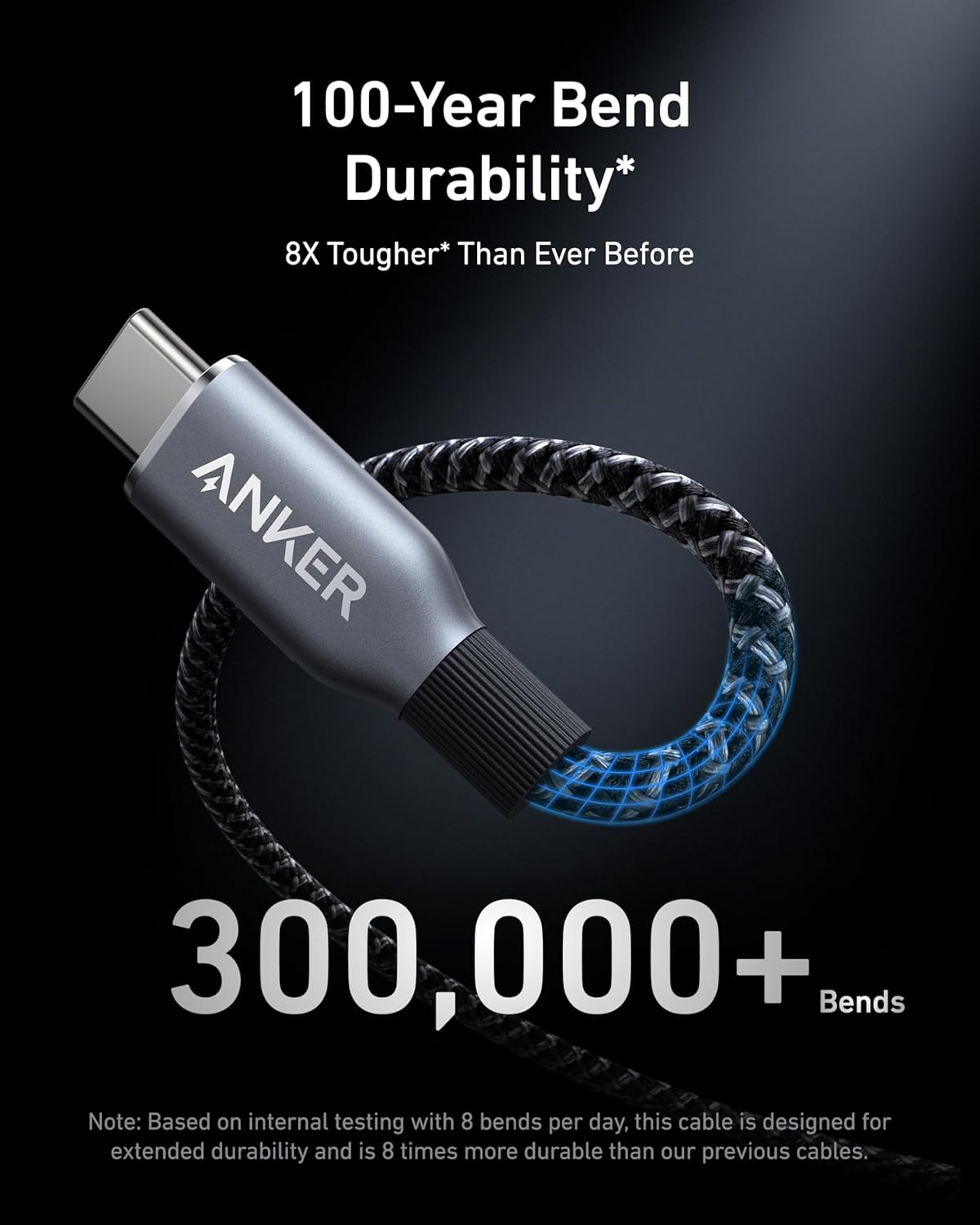 Anker Prime 240W USB-C to USB-C Cable (Upcycled-Braided)